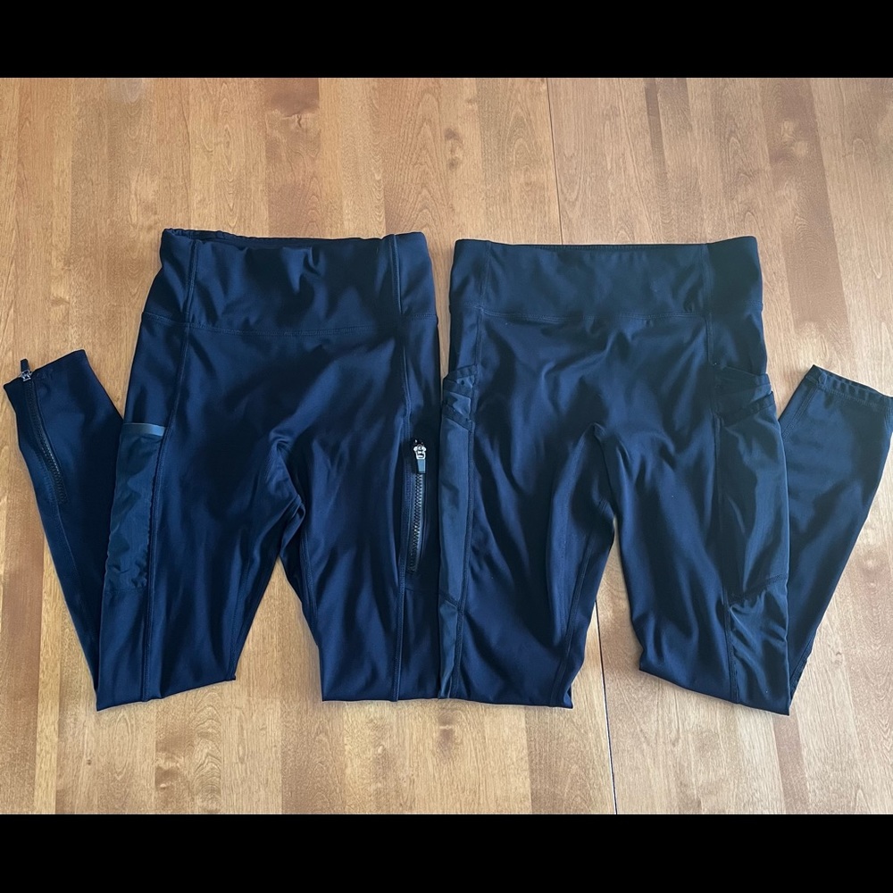 Fabletics Trinity Leggings Bundle - 2 pair - Black - Size Small